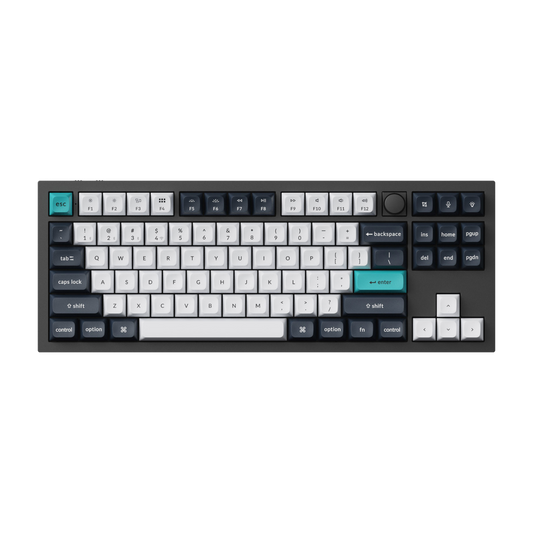 Keychron Q3 Max 80% Full Assembled Knob Red Switch Hot-Swap Gateron Jupiter RGB Wireless Keyboard - White