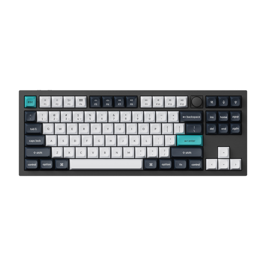Keychron Q3 Max 80% Full Assembled Knob Banana Switch Hot-Swap Gateron Jupiter RGB Wireless Keyboard - Black
