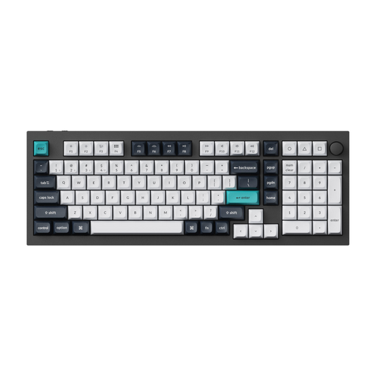 Keychron Q5 Max 96% Full Assembled Knob Banana Switch Hot-Swap Gateron Jupiter RGB Wireless Keyboard - Black