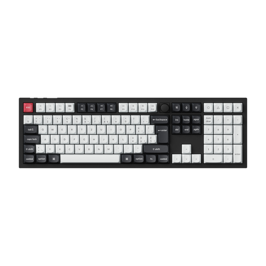 keychron Q6 HE ANSI Full Size 104 Key OSA Full Assembled  Magnetic Switch RGB Hot-Swap Gateron Double-Rail Magnetic Nebula Switch Wireless / Wired / 2.4GHz QMK Wireless Custom Keyboard - Carbon Black