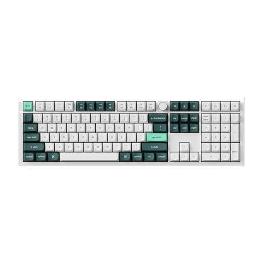 keychron Q6 HE ANSI Full Size 104 Key OSA Full Assembled  Magnetic Switch RGB Hot-Swap Gateron Double-Rail Magnetic Nebula Switch Wireless / Wired / 2.4GHz QMK Wireless Custom Keyboard - White