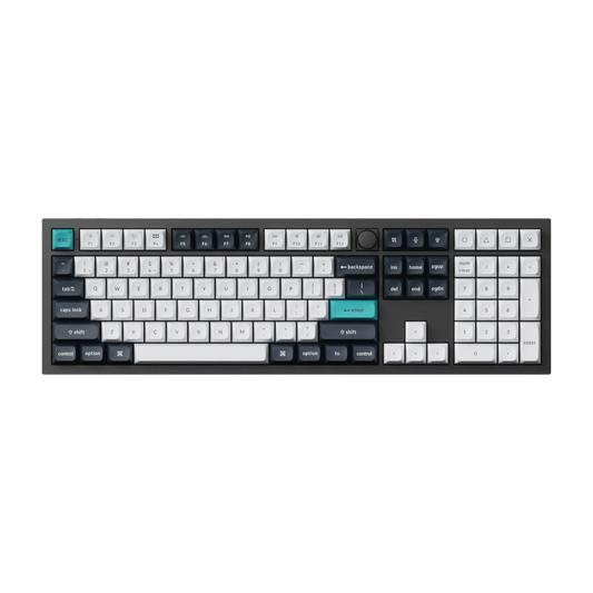 Keychron Q6 Max 100% Full Assembled Knob Red Switch Hot-Swap Gateron Jupiter RGB Wireless Keyboard - Black
