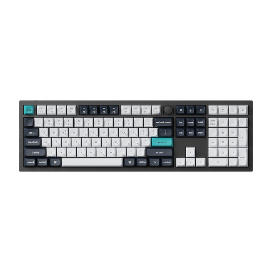 Keychron Q6 Max 100% Full Assembled Knob Banana Switch Hot-Swap Gateron Jupiter RGB Wireless Keyboard - Black
