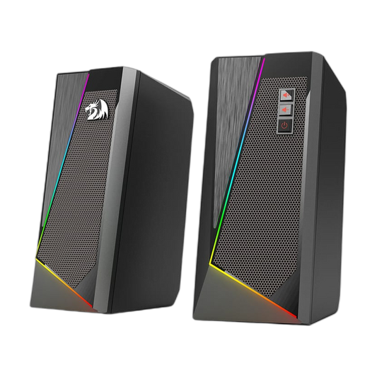REDRAGON 2.0 Satellite Speaker ANVIL 2 x 3W RGB USB|Aux Gaming Speaker - Black