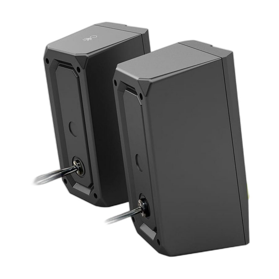 REDRAGON 2.0 Satellite Speaker ANVIL 2 x 3W RGB USB|Aux Gaming Speaker - Black