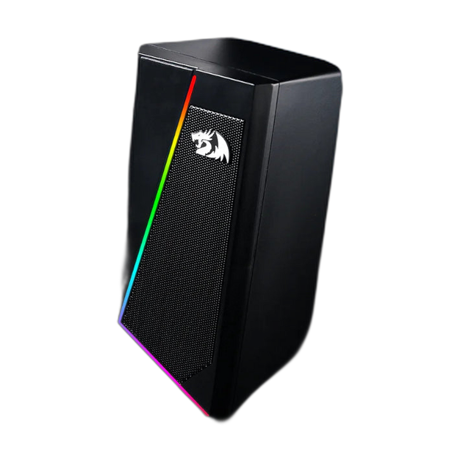 REDRAGON 2.0 Satellite Speaker ANVIL 2 x 3W RGB USB|Aux Gaming Speaker - Black