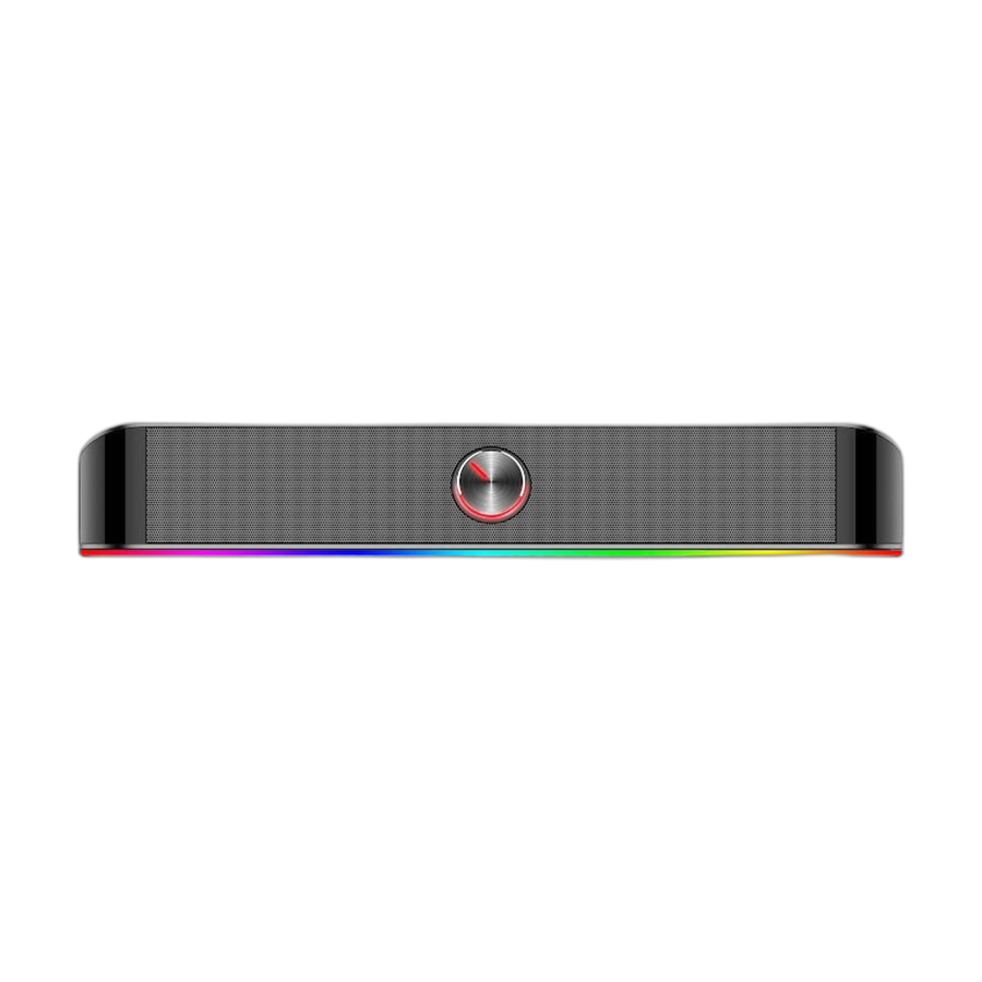 REDRAGON 2.0 Sound Bar ADIEMUS 2 x 3W RGB USB|Aux PC Gaming Speaker - Black