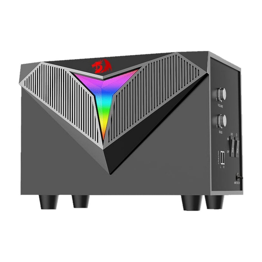 REDRAGON 2.1 Satellite Speaker TOCCATA RGB 11W Gaming Speaker - Black