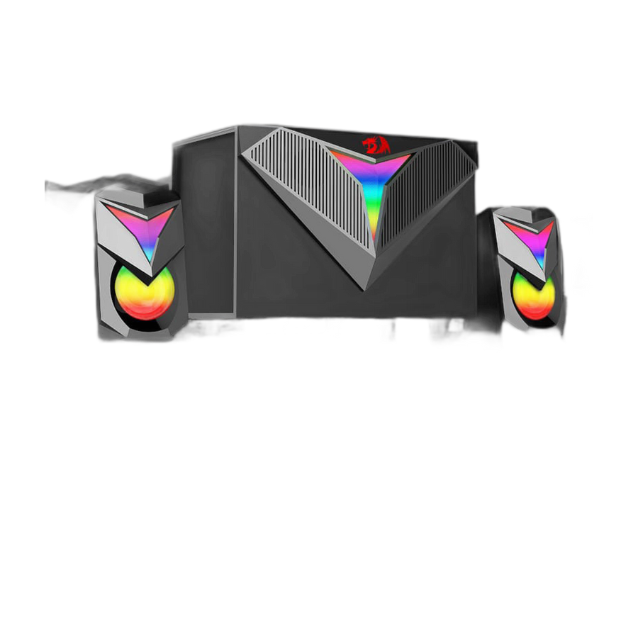 REDRAGON 2.1 Satellite Speaker TOCCATA RGB 11W Gaming Speaker - Black
