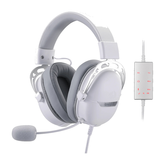 REDRAGON Over-Ear AURORA Gaming Headset - White