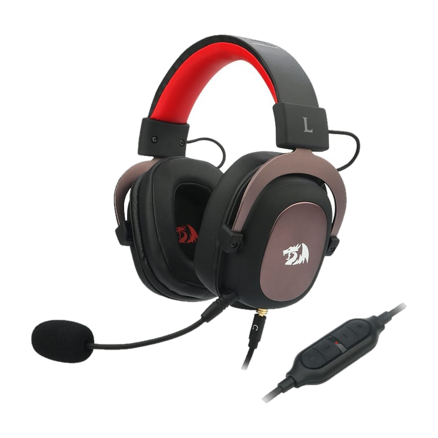REDRAGON Over-Ear ZEUS 2 USB Gaming Headset - Black