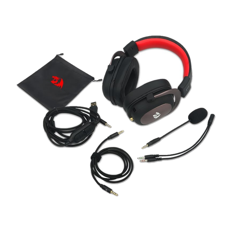 REDRAGON Over-Ear ZEUS 2 USB Gaming Headset - Black