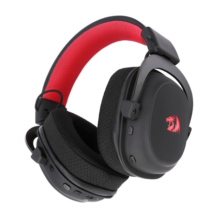 REDRAGON Over-Ear ZEUS Pro USB Wireless Gaming Headset - Black