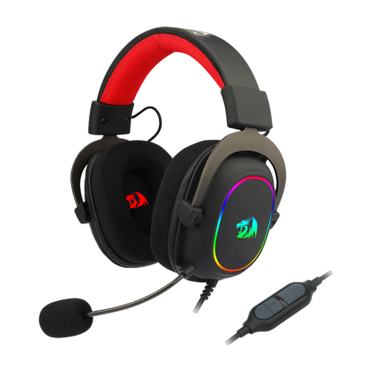 REDRAGON Over-Ear ZEUS-X USB RGB Gaming Headset - Black