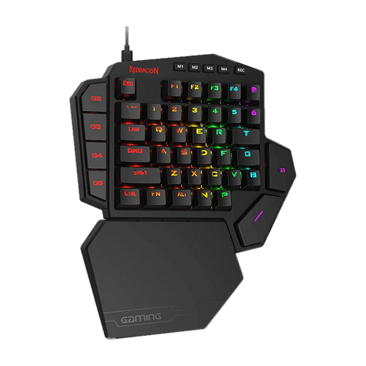 REDRAGON Diti Elite Pro One-Handed RGB Wireless Mechanical Gaming Keyboard - Black
