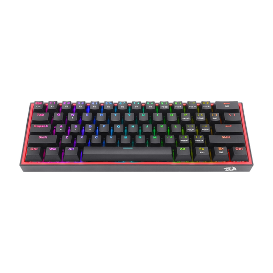 REDRAGON FIZZ PRO Wireless Mechanical Keyboard RGB 61Key Design - Black