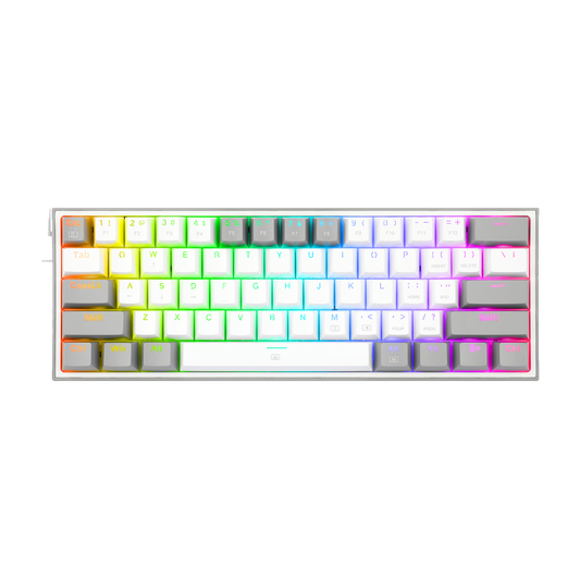 REDRAGON FIZZ Wired Mechanical Keyboard RGB 61Key Design - Black