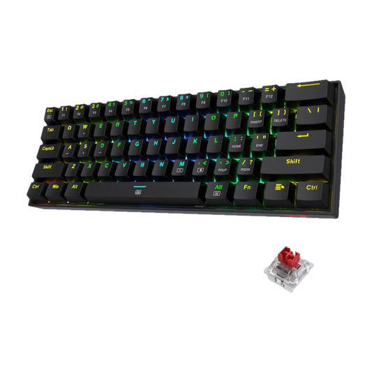 REDRAGON DRAGONBORN Wired Mechanical Keyboard RGB 67Key Design - Black