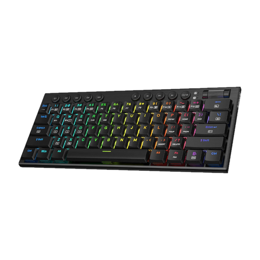 REDRAGON Horus Mini Pro 61Key Wireless Bluetooth Red Switch RGB Low Profile Gaming Mechanical Keyboard - Black