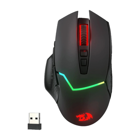 REDRAGON Mirage Pro 8000DPI RGB Wireless Gaming Mouse - Black
