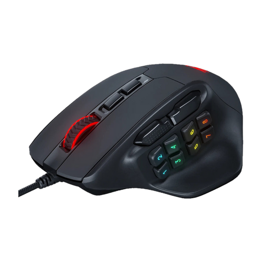 REDRAGON Aatrox 6200DP RGB MMO Gaming Mouse - Black