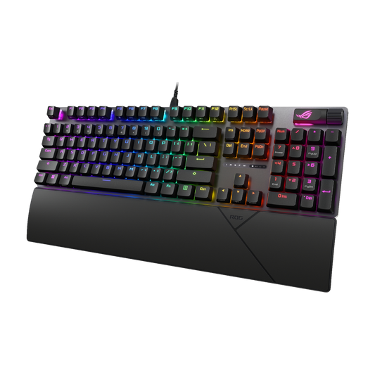 ASUS ROG STRIX SCOPE II SNOW LINEAR AURA ARGB WIRELESS BLACK MECHANICAL KEYBOARD