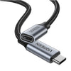 UGREEN USB-C Male to USB-C Female Gen2 Alu Case Braided Extension Cable 1m (Space Gray)