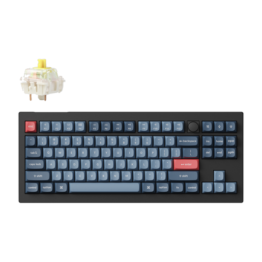Keychron V3 MAX 80% 1K Banana Switch Hot-Swap Gateron Jupiter RGB Wireless Keyboard