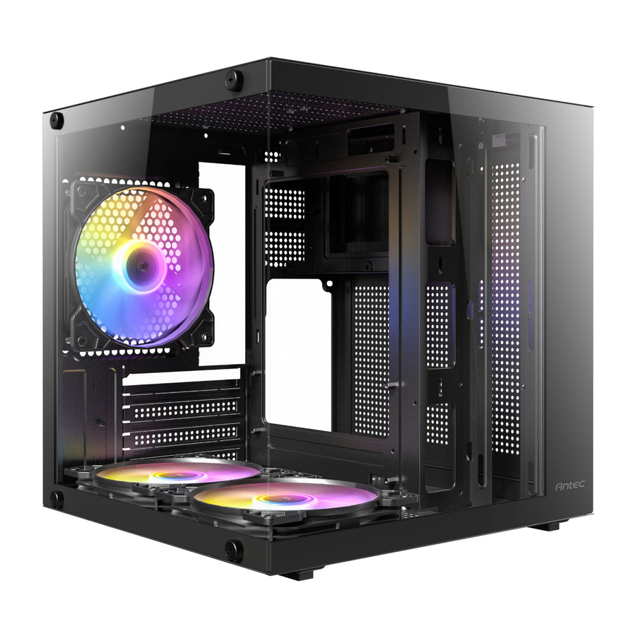 Antec VCX10M RGB Micro-ATX | ITX RGB Mini -Tower Gaming Chassis - Black