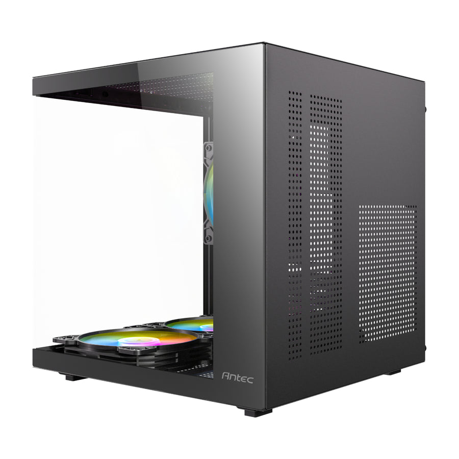 Antec VCX10M RGB Micro-ATX | ITX RGB Mini -Tower Gaming Chassis - Black