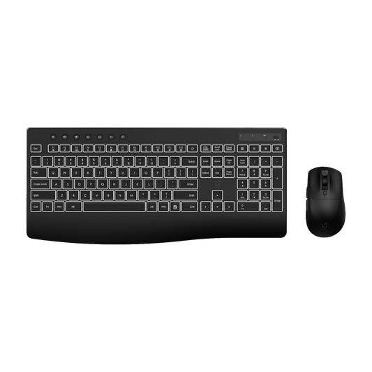 WINX DO Business Backlit Wired Keyboard and Mouse Combo