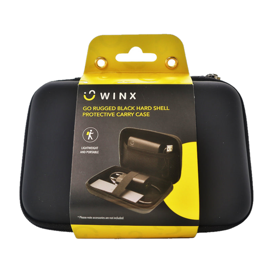 WINX Go Rugged Hardshell Protective Carry Case - Black